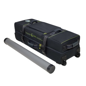 Сумка для путешествий ЧМД-02Г на колесах (тубус в комплекте, цвет: графит)