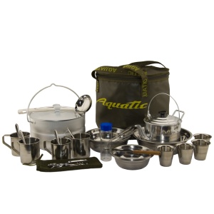 Пикниковый набор Aquatic ПН-11-4Х на 4 персоны (цвет ведра: хаки) Пикниковый набор Aquatic ПН-11-4Х на 4 персоны (цвет ведра: хаки)