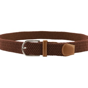 Ремень брючный, эластичный РМ-03К (мультиразмерный, цвет: коричневый) 