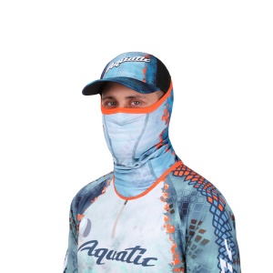 Buff Aquatic удлиненный Бафф-05 (UPF 50 +, Ultra Stretch, логотип PIKE CAMO BLUE)