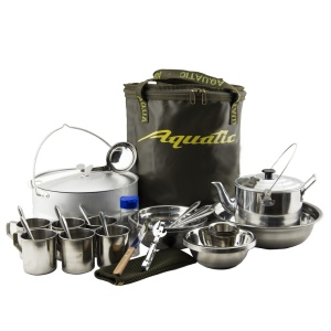 Пикниковый набор Aquatic ПН-12-6Х на 6 персон (цвет ведра: хаки)