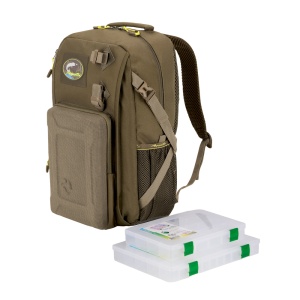 Рюкзак РК-02Х рыболовный с коробками FisherBox (цвет: хаки)