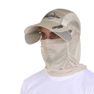 Кепка c боковыми отражателями и антимоскитным бафом Aquatic КА-17Б (цвет: бежевый; UPF50+)