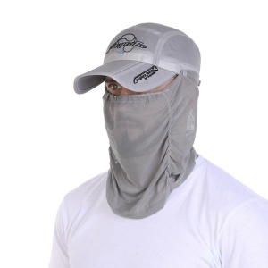 Кепка складная с антимоскитным бафом Aquatic КА-18СС (цвет: светло-серый; UPF50+)