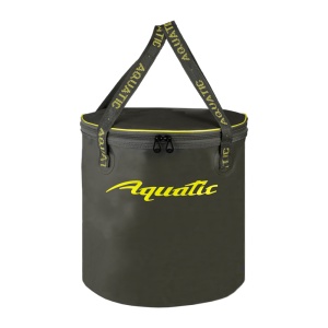 Герметичное ведро AQUATIC В-14Х для замешивания корма с крышкой 30л (цвет: хаки)