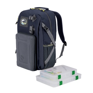 Рюкзак РК-02С рыболовный с коробками FisherBox (цвет: синий)