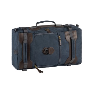 Сумка-рюкзак С-27С с кожаными накладками (цвет: синий)