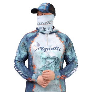 Buff Aquatic Бафф-01 (UPF 50 +, Ultra Stretch, логотип PIKE CAMO BLUE)