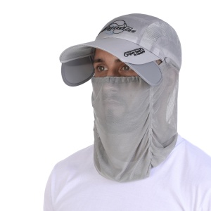 Кепка c боковыми отражателями и антимоскитным бафом Aquatic КА-17СС (цвет: светло-серый; UPF50+)