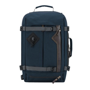 Сумка-рюкзак С-28С с кожаными накладками (цвет: синий)