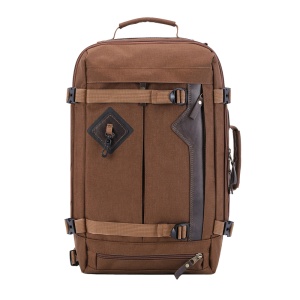 Сумка-рюкзак С-28К с кожаными накладками (цвет: коричневый)