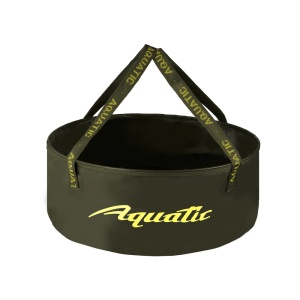 Герметичное ведро AQUATIC В-12Х для замешивания корма большое 40л (цвет: хаки)