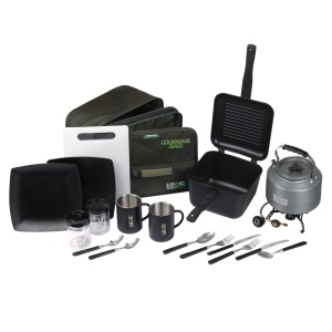 Набор посуды для двух персон XL с кружками, чайником и кастрюлей LOGIC CARP 2MAN COOKWARE SET 
