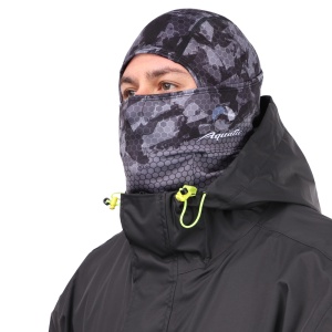 Балаклава горнолыжная softshell (Цвет - CAMO BLACK, без размера, фирменная печать AQUATIC)