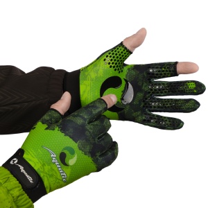 Перчатки демисезонные без пальцев softshell ПЧ-11 (Цвет - CAMO LIME KHAKI, размер L, фирменная печат Перчатки демисезонные без пальцев softshell ПЧ-11 (Цвет - CAMO LIME KHAKI, размер L, фирменная печат
