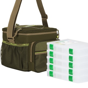 Сумка СК-12 с 5 коробками (FisherBox, 19x26 см) Сумка СК-12 с 5 коробками (FisherBox, 19x26 см)