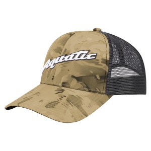 Кепка Aquatic КА-26 (логотип: SAND CAMO, цвет сетки: чёрный)