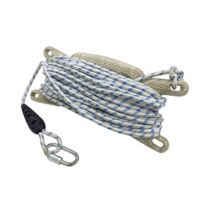 Якорная намотка с плавающей веревкой, мотовилом и карабином Якорная намотка с плавающей веревкой, мотовилом и карабином