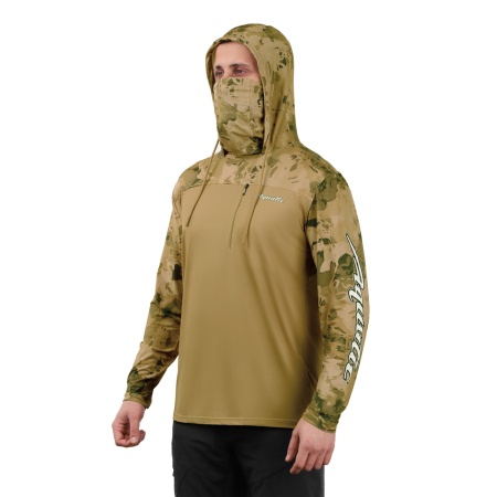 Джерси антимоскитная Аquatic Дж-10 с капюшоном и баффом (размер XXXL, логотип: SAND CAMO)