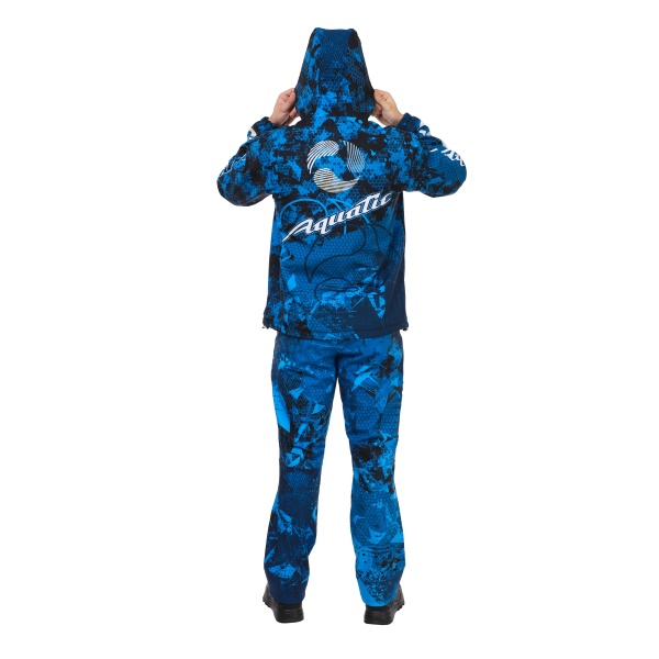 Костюм Aquatic К-22 (soft-shell, мембрана 10000/10000, цвет - CAMO BLUE, фирменная печать