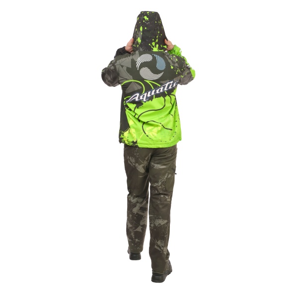 Костюм Aquatic К-24 (soft-shell, мембрана 10000/10000, цвет - CAMO LIME KHAKI, фирменная