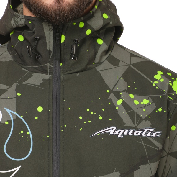 Костюм Aquatic К-24 (soft-shell, мембрана 10000/10000, цвет - CAMO LIME KHAKI, фирменная