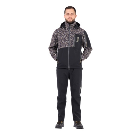 Костюм Aquatic К-25ТС (soft-shell, мембрана 10000/10000, темно-синий/камуфляж, размер 56-58)