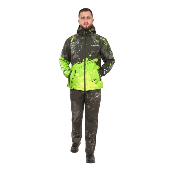 Костюм Aquatic К-24 (soft-shell, мембрана 10000/10000, цвет - CAMO LIME KHAKI, фирменная