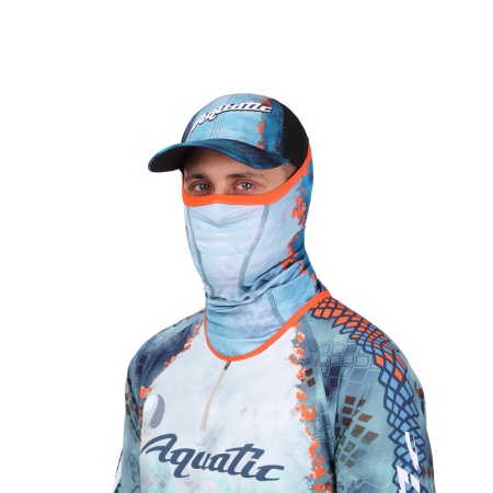 Buff Aquatic удлиненный Бафф-05 (UPF 50 +, Ultra Stretch, логотип PIKE CAMO BLUE)