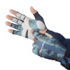Перчатки для рыбалки летние Aquatic UPF50+ (цвет: pike camo blue, размер S/M)