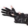 Перчатки демисезонные без пальцев softshell ПЧ-10 (Цвет - CAMO BLACK, размер XL, фирменная печать AQ