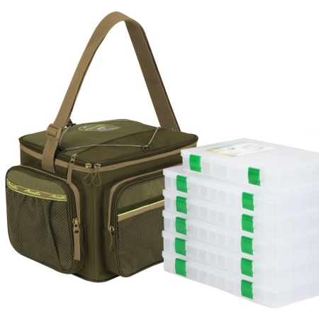 Сумка СК-13 с 6 коробками (FisherBox, 23x31 см)