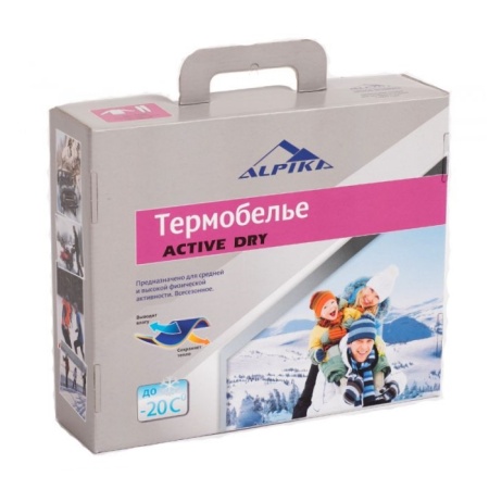 Термобелье Т-10Ч ALPIKA "ACTIVE DRY" (до - 20С, цвет: черный, размер: 54)