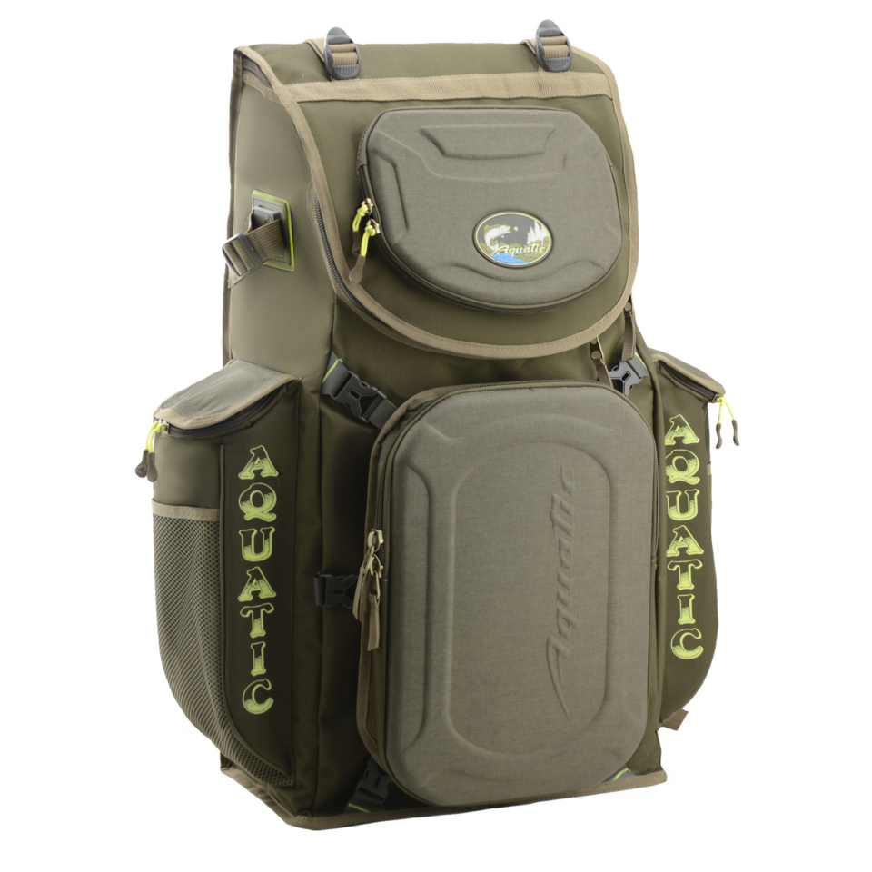 Рюкзак Aquatic Р-86 с отстегивающимся мини рюкзаком, жестким верхним карманом и дополнительными крепления аксессуарами
