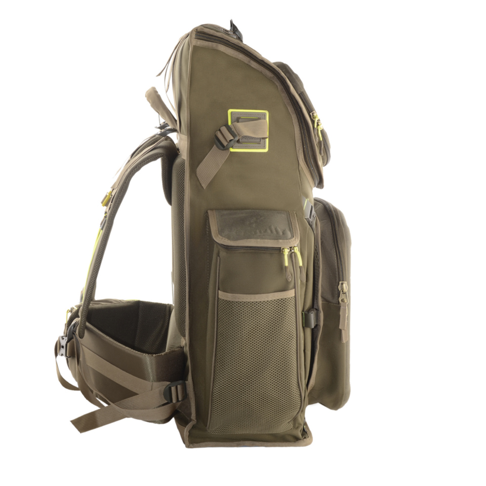 Боковой карман рюкзака Aquatic Р-86 дублированный сеткой и дополнительным креплением для аксессуаров
